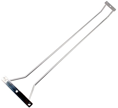 Abcsea 45 cm porta bicchiere di vino, portabottiglie in acciaio inox, portabicchieri vino sotto armadietto, supporti per bicchieri 1 pezzo (1 Fila)