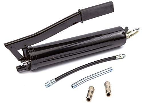 Pistola de engrase Bomba engrasadora manual con dos mangueras y 400cc Bomba de engrase Para cartucho de 400gr