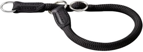 HUNTER Freestyle Dressurhalsung, Hundehalsband, Zugstopper, robust, wetterfest, 65 (XL), schwarz