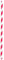 10 RUBY RED STRIPE PAPER STRAW