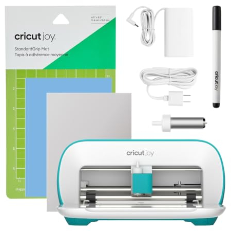 Cricut Joy Machine - Una compacta y portátil inteligente para crear etiquetas personalizadas, tarjetas y manualidades, funciona con plancha, vinilo, materiales de papel, habilitado para Bluetooth