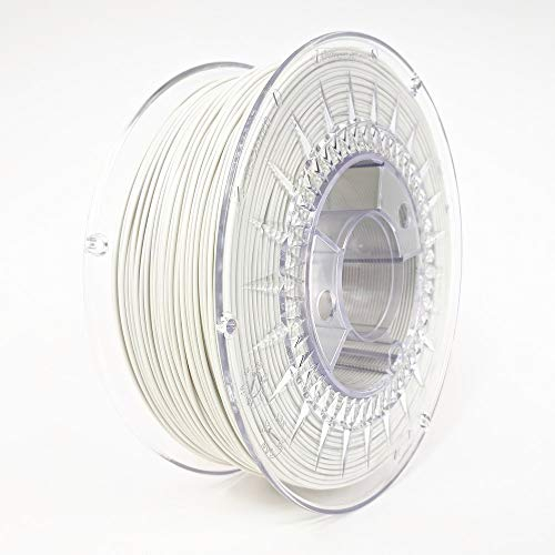 Devil Design | Filament | PLA pc gray - helles grau | 1.75 | 1kG | für Anfänger und Fortgeschrittene | Top Haftung | wenig Stringing | leicht zu drucken | verzugsarm und geruchslos