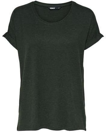ONLY Onlmoster S/S O-Neck Top Noos JRS T-Shirt, Vert (Rose), L Femmes