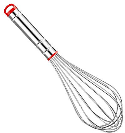 Schneebesen, 304 Edelstahl-Ballon-Mixer, Handschneebesen, for Eierschläger, Milchaufschäumer, Rotierenden Schubmixer Umrühren (Farbe : 45CM)