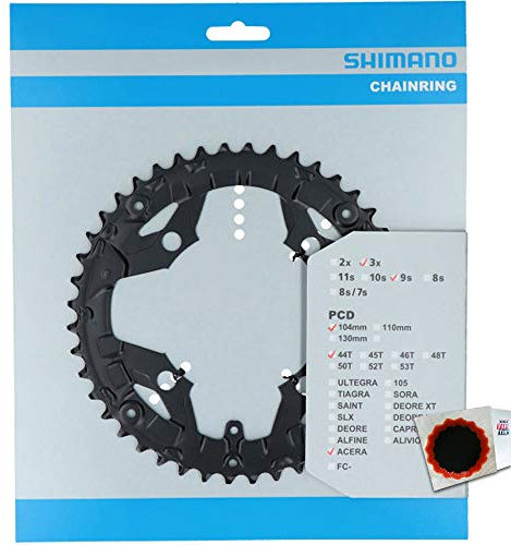 SHIMANO Kettenblätter ACERA FC-T3010 44 Zähne f. KSR 104mm Stahl schwarz Fahrrad
