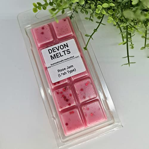 Devon Melts - Rose Jam (Lush Type) – stark duftendes 100% Sojawachs Snapbar