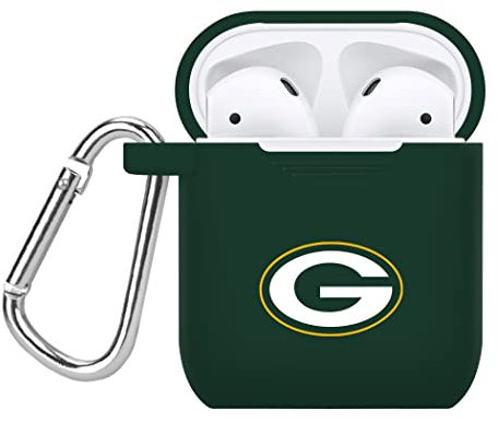 GAME TIME Green Bay Packers Silikonhülle Kompatibel mit Apple AirPods Generation 1 & 2 Akkuhülle