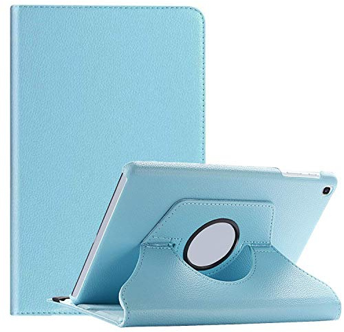 KYVIAUM Rotating Case for Galaxy Tab A 8.0 2019 SM-T290/T295, 360 Degree Rotating Stand Case Full Protective Cover for Samsung Galaxy Tab A 8.0 Inch 2019 Tablet (Model SM-T290/SM-T295) - Sky Blue