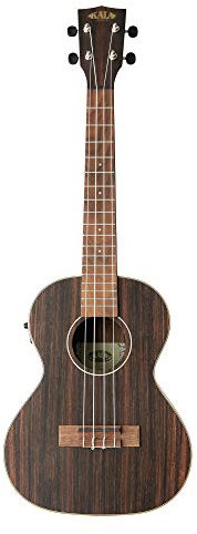 Kala KA-EBY-TE Elektrische Tenor-Ukulele für Erwachsene und Anfänger, 4-saitige Ukulele aus Mahagoni und Palisander für erfahrene und neue Musiker mit Tragetasche, Saiteninstrumente, satiniert