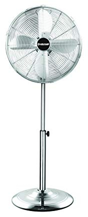 Standventilator 40cm Metall verchromt 3 Geschwindigkeiten