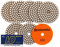 HIGHDRIL Lot de 8 disques de polissage diamantés secs #200 pour ponceuse de sol ou polisseuse de sol en granit, pierre, marbre - Diamètre : 100 mm