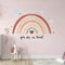 Containlol Regenbogen 30 x 14 Zoll Wandaufkleber Regenbogen Wandtattoo Pastellfarben Großes Herz Wandsticker Schälen und Aufkleben Hintergrund für Mädchen Babyparty You Are So Loved(Boho)
