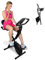 Mobiclinic® fitness, Klappbarer heimtrainer + widerstandsbänder, 2 in 1, Everest, 8 stufen, Bis zu 100kg, Lcd-display, Pulsmesser, Verstellbarer sitz, 5kg rad, Trainer x-bike