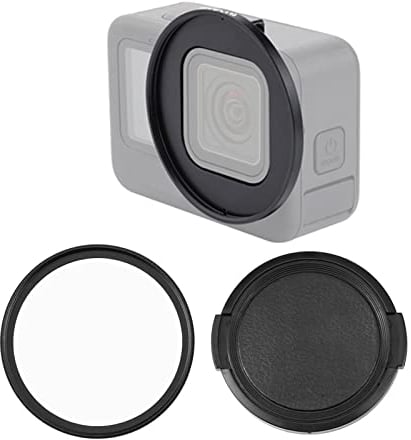 PULUZ 52mm UV Objektiv Filter Adapter Ring für GoPro Hero 12 11 11Mini 10 9 schwarz (UV-Filter + Adapterring)