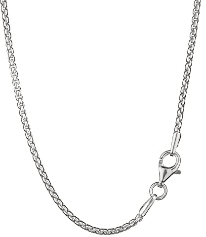 NKlaus Venezianerkette für Damen 925 Silber, Silber, 1,7mm 50cm, 1 Stück | Breite: 1,7mm; Gewicht: 7g