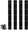Lot de 4 charnières de piano noires de 25,4 cm pour armoire – Charnières continues robustes en acier inoxydable 304 – Charnières de porte d'armoire – Charnières de porte d'armoire – Charnières de