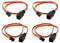 INJORA 35cm JR Stecker Verlängerung Servo Verlängerungs Kabel Draht Kabel 1 bis 2 1 bis 3 für RC Auto Boot Flugzeug Modell,4 Stück