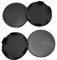 4 Stück Nabendeckel, Universal Schwarz Nabenkappen, 68mm Plastik Felgenkappen Nabenkappen Wheel Caps, Felgendeckel Radnabendeckel (Black)