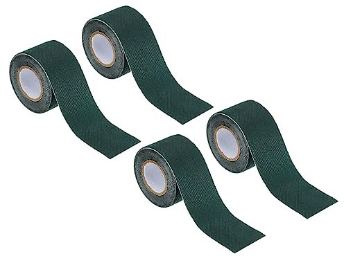PATIKIL Turf Tape 2 x16 FT, 4 Pack Self Adhesive Artificial Grass Seaming Tape for Garden Lawn Jointing Indoor Outdoor Carpet Mat, Green