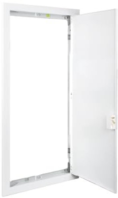 Marco y puerta metálico para hueco obra 304x595mmSOLERA KIT-MRP42Blanco