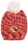 Sun City Minnie Mouse Kinder Mädchen Winter-Mütze Strick Bommelmütze, Farbe:Rot, Größe:52
