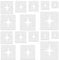 Lot de 16 pochoirs octogonaux en forme d'étoile de différentes tailles pour peinture, travaux manuels, plastique, 5 points, pour tissu, arts muraux, papier, décoration d'intérieur