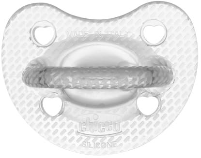 Chicco PhysioForma Gommotto Luxe, Ciuccio in Silicone 6-16 Mesi, Gommotto Morbido e Delicato, 2 Pezzi, Nuova Versione, Neutro