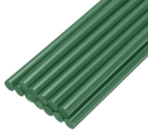 sourcing map Mini Hot Glue Sticks for Glue Gun 11mm x 200mm Dark Green 12pcs