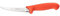 Giesser Messer - Made in Germany - WildLine Serie für Jäger und Angler, rutschfest, cm, Farbe orange, scharf, Griff PrimeLine, rostfrei (Ausbeinmesser flexibel 13 cm)