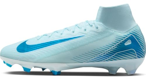 Nike High-Top-Fußballschuh Nike Mercurial Superfly 10 Elite High-Top-Fußballschuh Für Normalen Rasen, Glacier Blue/Blue Orbit, FQ1454-400, 40.5 EU (7.5 US)