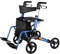 ByteTecpeak R3 2-in-1 Rollator und Rollstuhl Leichter, Faltbarer Gehwagen Höhenverstellbar und Ergonomisch – mit Rollstuhlfunktion für den Innen- und Außenbereich, mit Tasche, Belastbarkeit bis 100 kg