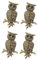 DEARMAMY 4 Stück Eule Brosche Anstecknadel Tiere Broschen Schmuck Brosche Strass Brosche