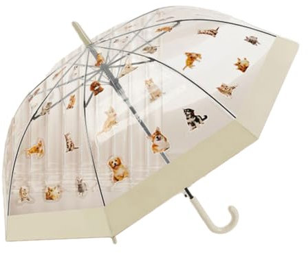 SLXLYH Parapluie de pluie automatique transparent coupe-vent pliable pour homme et femme