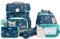 SCHOOL-MOOD Champion Pro Lina Kätzchen Schulranzenset 7-teilig 21,5L Stauraum, ergonomisches Easy Fit System für 1 m bis 1,50 m Körpergröße, standfest, wasserdichter Stoff mit Reflektoren
