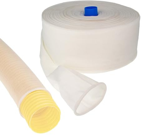 tecuro Filterstrumpf - Filterschlauch - Filtervlies für Drainagerohr Ø 200 mm DN 200 - Nylon - Meterware
