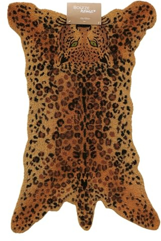 Fußmatte Roar 100 x 65 cm aus Kokos und PVC, Leoparden-Print | Große Fußmatte mit mehrfarbigem Leoparden-Print aus Kokos und PVC, 100 x 65 cm, mit Antirutsch-Funktion.