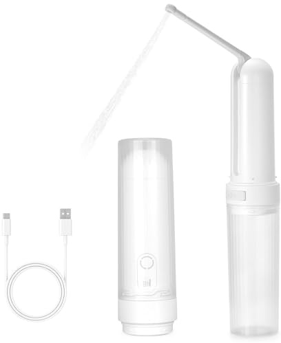 AURIVEE Tragbares Bidet Elektrisch, Handheld Intimdusche mit 3 Druckstufen, USB-C Ladung & IPX7 wasserdicht für Reise, Postpartale Hygiene und Unterwegs