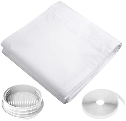 Kit de sellado de ventana de aire acondicionado portátil, cierre adhesivo de protección UV impermeable, sello de ventana de aire acondicionado de 13 pies con adaptador 5/6 para el hogar