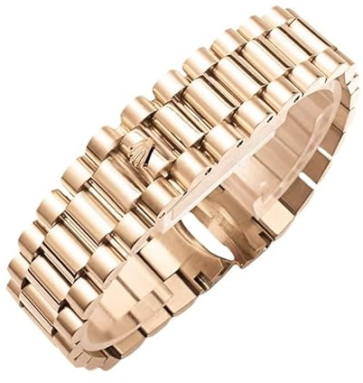 ROUHO Chiusura Deployante Cinturino Orologio da Uomo Acciaio Inossidabile Massiccio Bracciale Orologio Accessori per Rolex