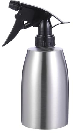 SEWACC Robuste Edelstahl Bewässerungssprüher Sprühflasche mit Handpumpe für Zimmerpflanzen und Sukkulenten Silberfarbene Sprühdose für Hausgebrauch