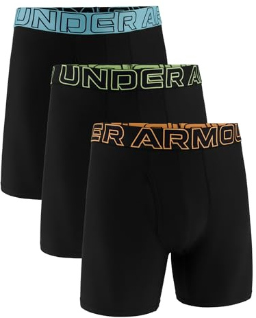 Under Armour Herren Tech Performance Boxershorts im 3er-Pack, 15 cm Beinlänge – atmungsaktiv, feuchtigkeitsableitend, weiches Tragegefühl, ganztägiger Komfort