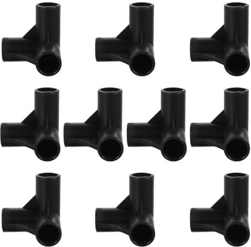 MAGICLULU 10 Stück 3 Wege und 4 Wege Eckverbinder aus Pp Kunststoff für 20mm Rohre für Gewächshaus und Sonnenschutzkonstruktionen Stabile Pflanzenstützen Verbindung