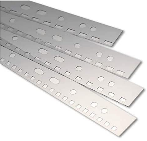 Renz Abheftstreifen in 2:1 Teilung Drahtkammbindung für DIN A4, 3,5 x 5,5 mm, Stärke 0.3 mm, transparent klar, 100 Stück