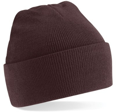 Beechfield Unisex Turn-up Beanie (Chocolate) Baseball Cap, Brown (Chocolate), One Size