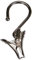 Gardinia 73 Morsetto per tendifilo, Nickel, Ottone