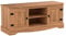 Amazon Basics Corona TV Cabinet, 2 Door 1 Shelf, Solid Pine Wood, Brown, 40 cm D x 120 cm W x 51 cm H (Previously Movian brand)