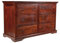 MASSIVMOEBEL24.DE Oxford Kommode Akazie 145x58x90, Farbe:Dunkelbraun lackiert, Größe:145x58x90 cm (BxTxH)