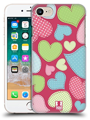 Head Case Designs Stitches Heart Pattern Hard Back Case Compatible With Apple iPhone 7/8 / SE 2020 & 2022