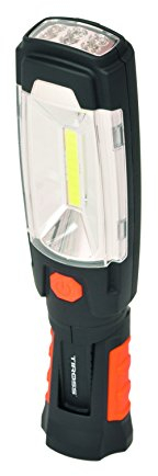 TIROSS - Lámpara de Trabajo LED con batería, con imán + Gancho COB 3 W + 6 LED