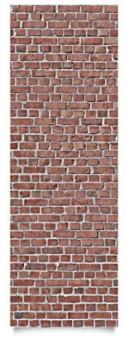 Apalis Steinfolie - Backsteinziegel rot - Backsteinfolie 300 x 100 cm